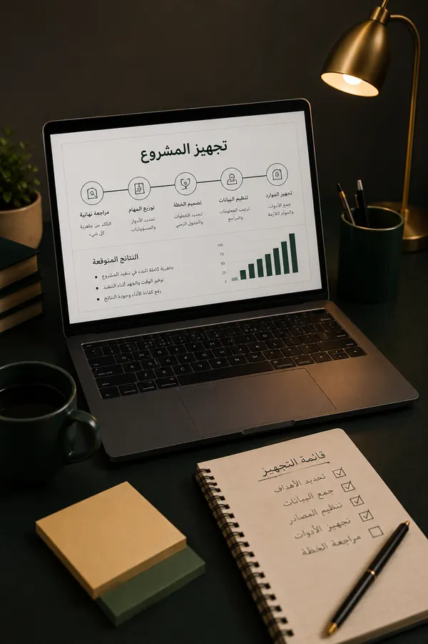 التجهيز للعرض
